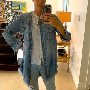 Lucky Brand Long Denim Jacket